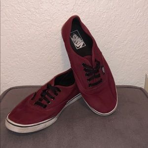 Maroon vans